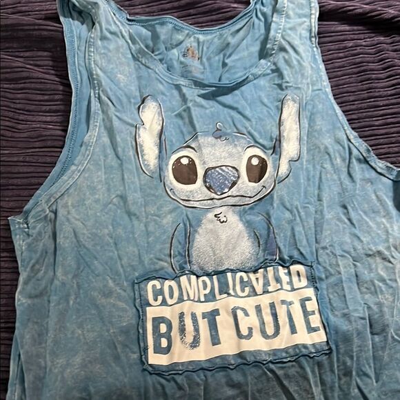 Stitch, complicated but cute  woman’s Tank Top - Picture 7 of 8